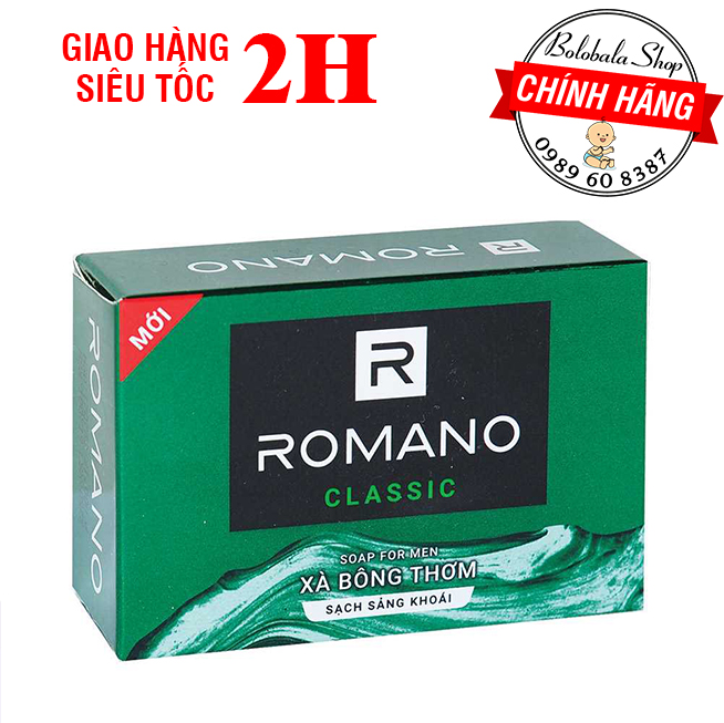 Xà bông thơm Romano Classic và Attitude 90g - xà bông cục Romano 120g
