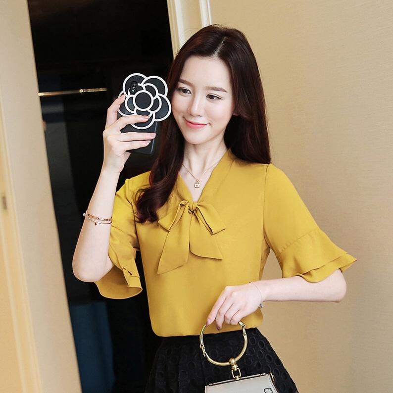 ÁO VOAN TAY LỠ CỔ NƠ DỄ THƯƠNG TL 2000