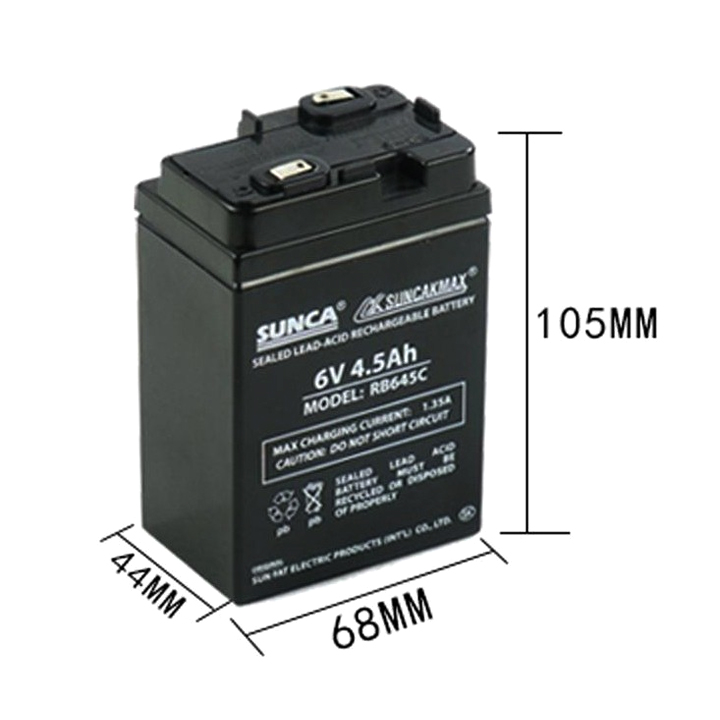 Bình Acquy 6V 4.5Ah Dùng Cho Xe Điện Trẻ Em