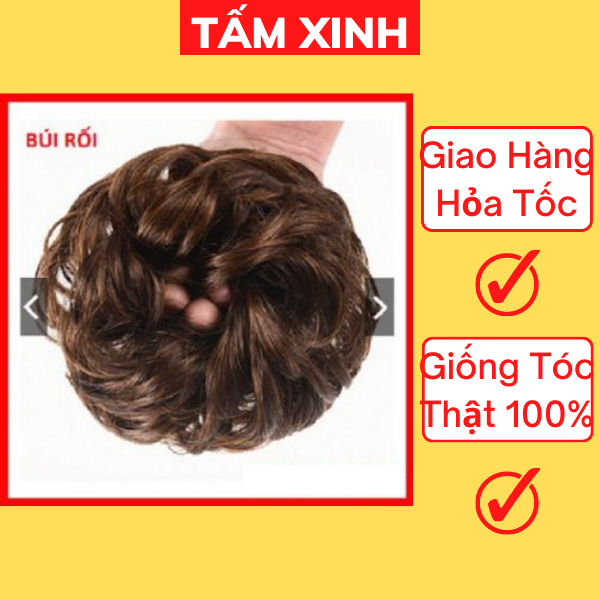 Tóc giả búi ❤️❤️ Giảm 5k khi - Tóc giả búi cột xoăn