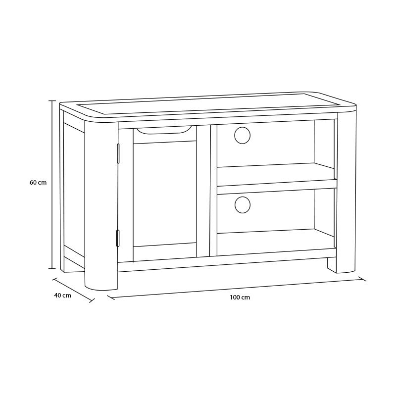 Tủ TV Romsey 1 cánh gỗ sồi