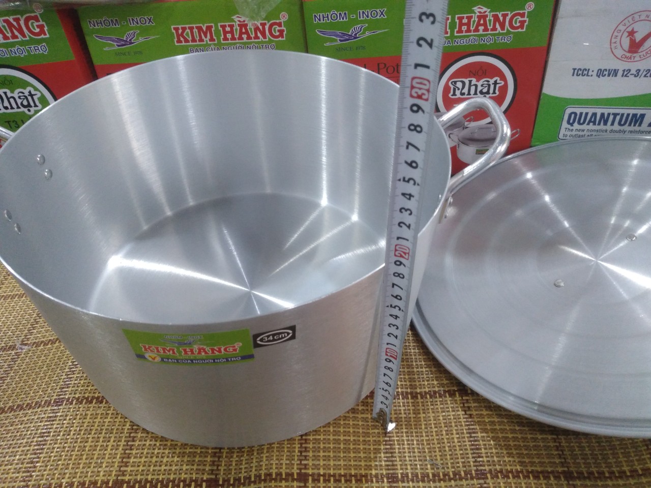 Nồi nhôm dày Kim Hằng 34cm