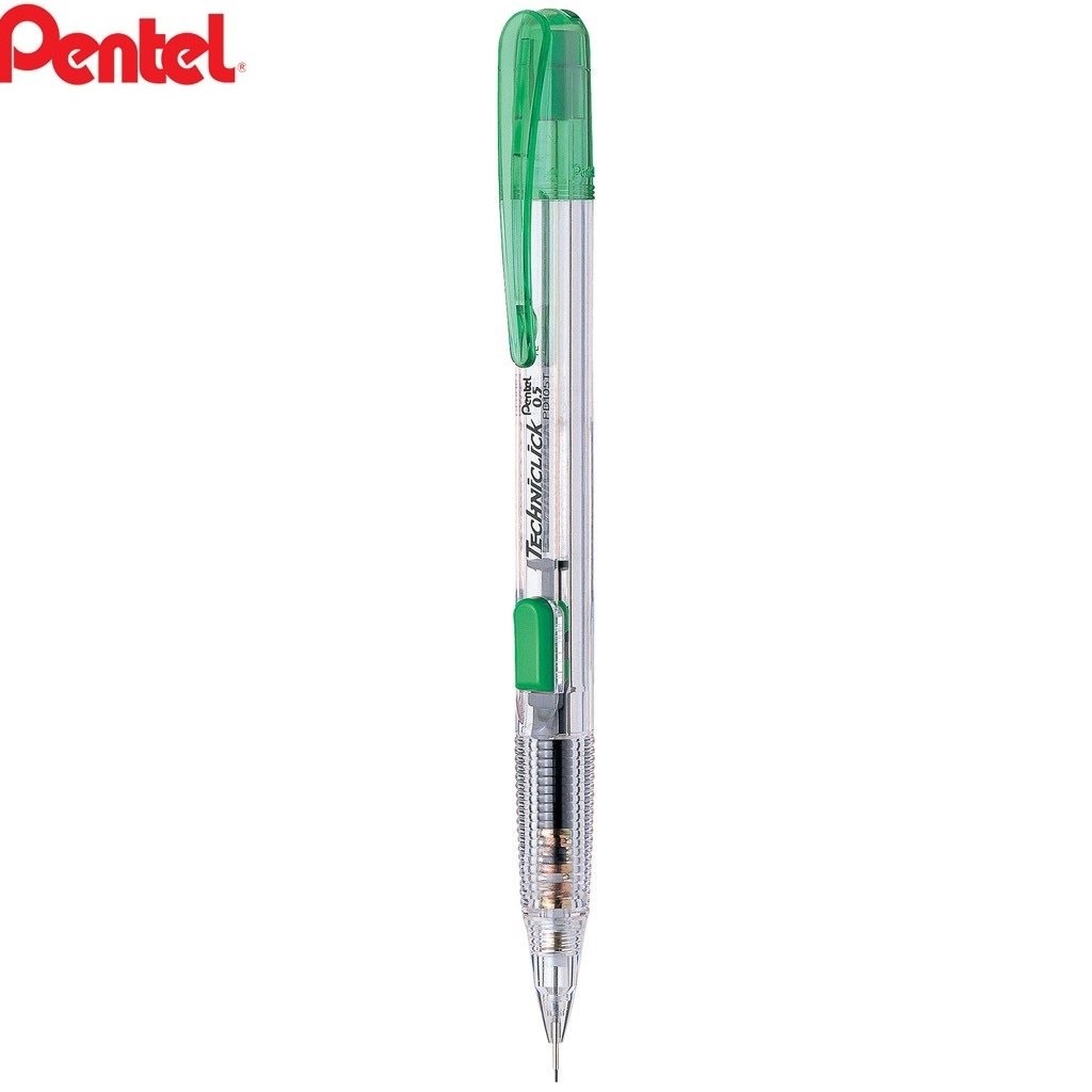 Bút chì kim bấm giữa 0.5mm pentel pd105t / chì kim nhật bản pd105 thân trong