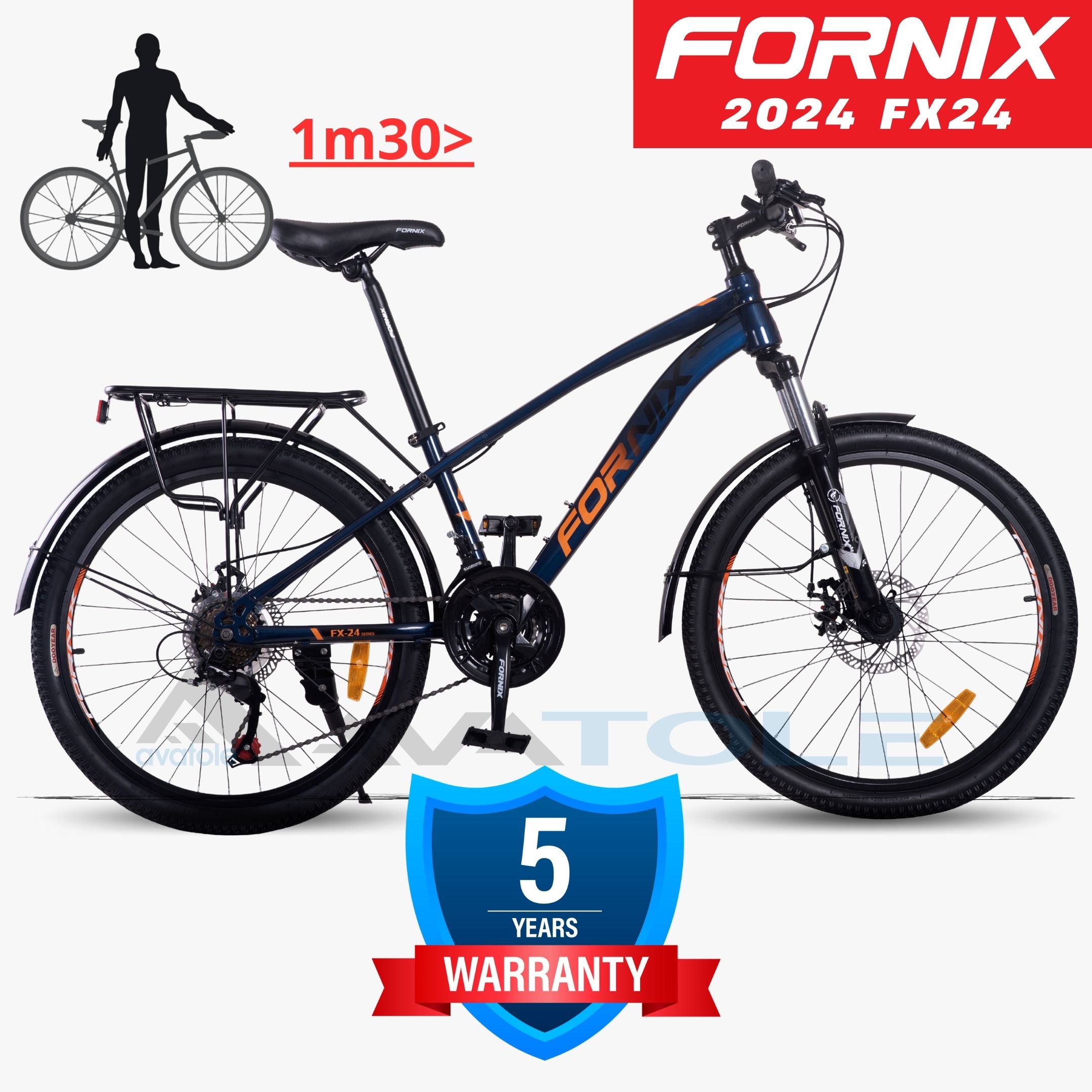 Xe đạp địa hình FORNIX FX24, Khung Sườn hợp kim thép Cao Cấp
