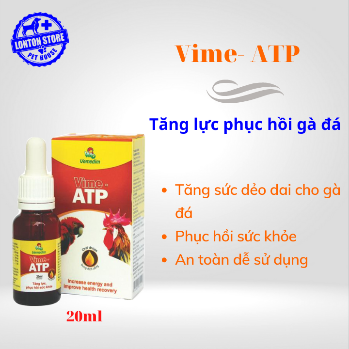 Vemedim vime atp - nước tăng lực sung sức cho gà kiểng, gà đá, chim cảnh - lonton store