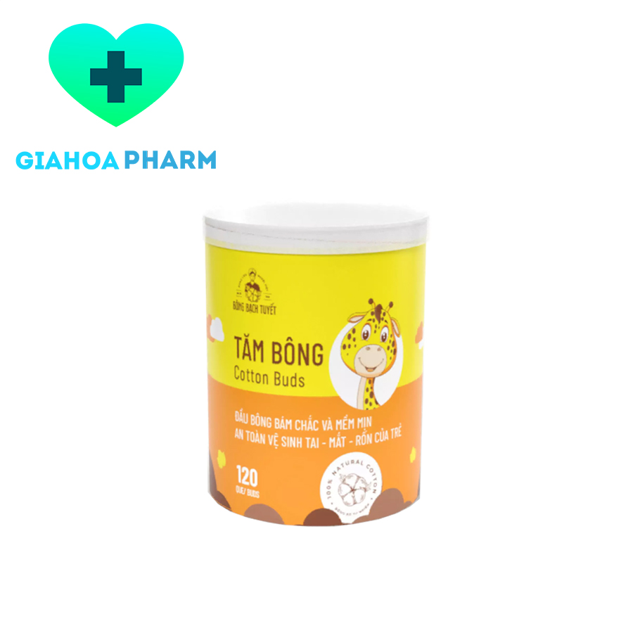 Tăm bông trẻ em merigo - hộp 120 que