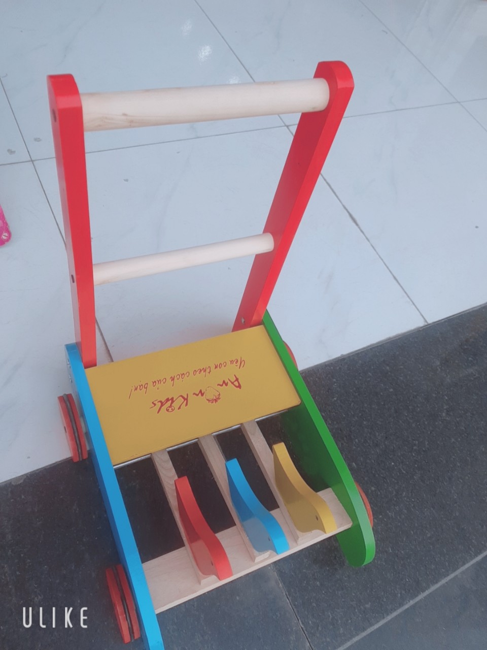 Xe gỗ tập đi 3 con chim cho bé