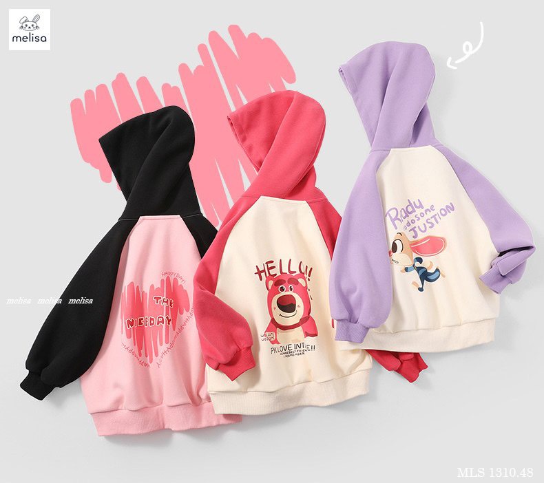 [NEW ARRIVAL] SÉT ÁO KHOÁC BÉ GÁI IN HÌNH CHÚ GẤU
