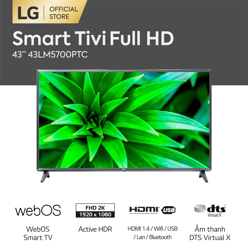 Bảng giá [FREESHIP 500K TOÀN QUỐC] Smart Tivi LG 43 inch FHD 43LM5700PTC + Magic Remote - Hãng phân phối chính thức