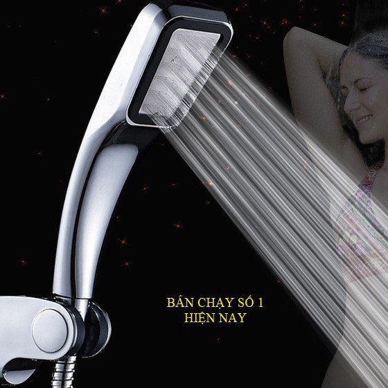 Đầu vòi hoa sen tăng áp mặt vuông thế hệ mới, tay sen tăng áp cực mạnh