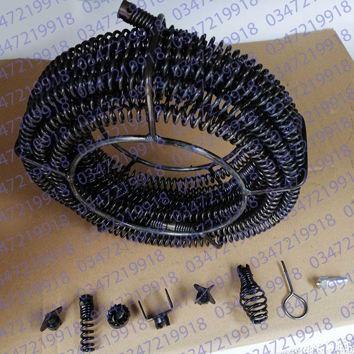 [HCM]dây thông tắc cống lò xo 12m và bộ đầu thông 6 cái