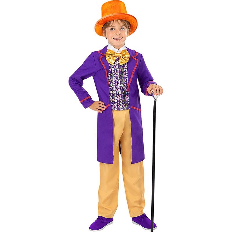 Ready Stock Willy Wonka Costume for Kids Movie Charlie and The Chocolate