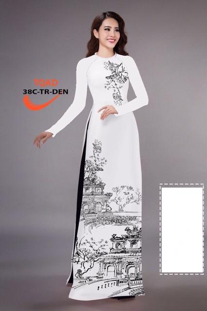 [HCM]Vải áo dài phong cảnh