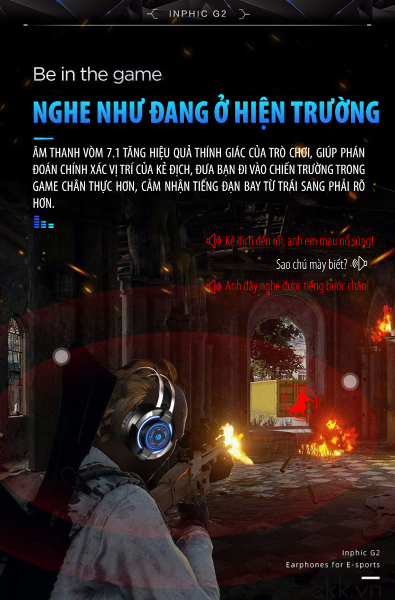 Online mall -  Tai Nghe Gaming Inphic G2 Surround 7.1