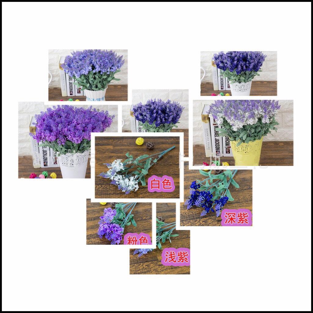 Nhánh hoa lavender trang trí siêu đẹp - Hoa lụa giả cao cấp