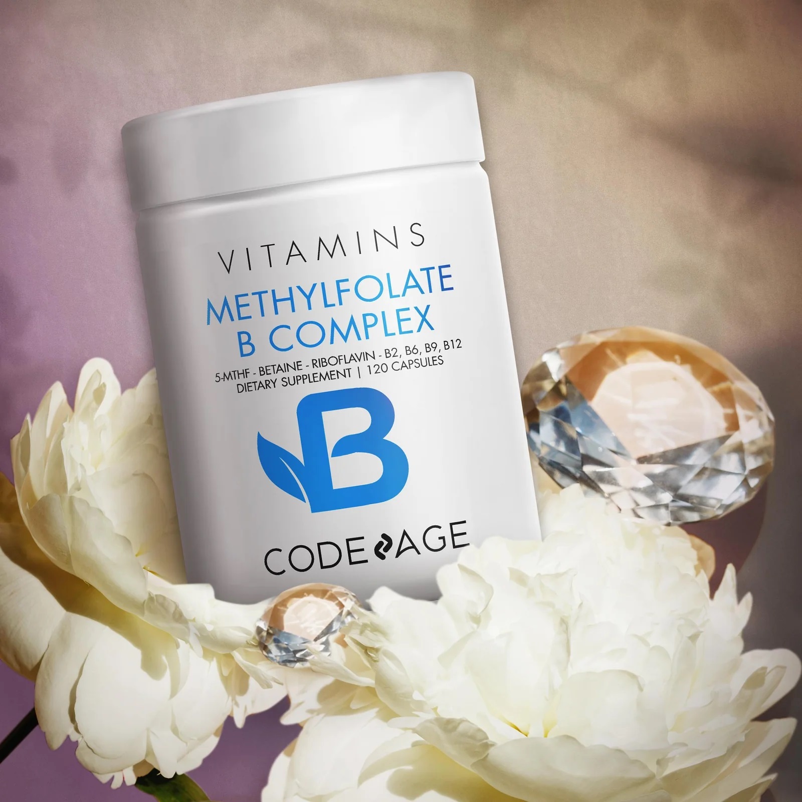 Viên uống Bổ Não CodeAge Methylfolate B Complex Code Age Vitamin Giảm Stress Đau Đầu Cải Thiện Trí Nhớ Khó Ngủ Tiền Đình Nhập Khẩu Mỹ - BeautyK