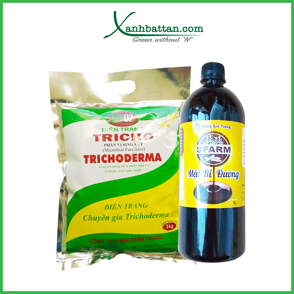 Bộ Đôi Mật Rỉ Đường 1 Lít Và Nấm Đối Kháng Trichoderma 1kg