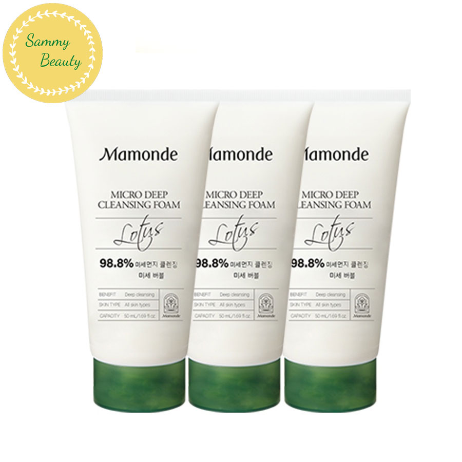 (CHÍNH HÃNG) Sữa Rửa Mặt MAMONDE MICRO DEEP CLEANSING FOAM 50ML/CHAI