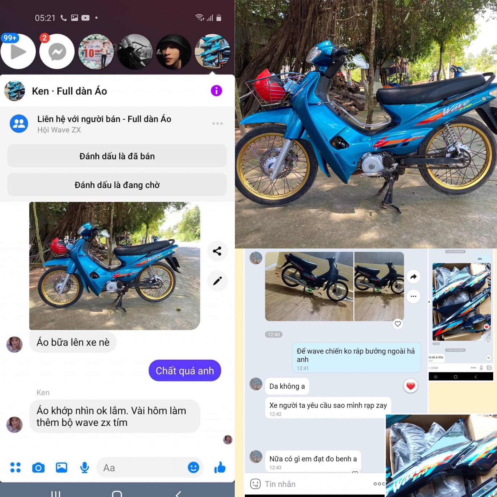 VỎ NHỰA WAVE  ALPHA 2002, WAVE THÁI ĐỦ MÀU KÈM TEM