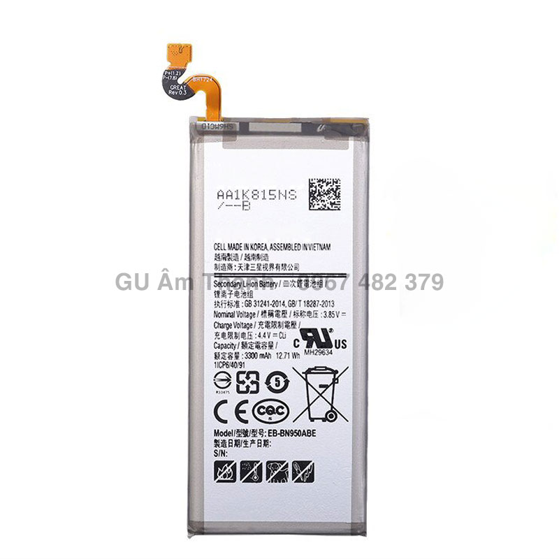 Pin cho samsung galaxy note 8 hàn sm-n950n dung lượng 3300mah zin