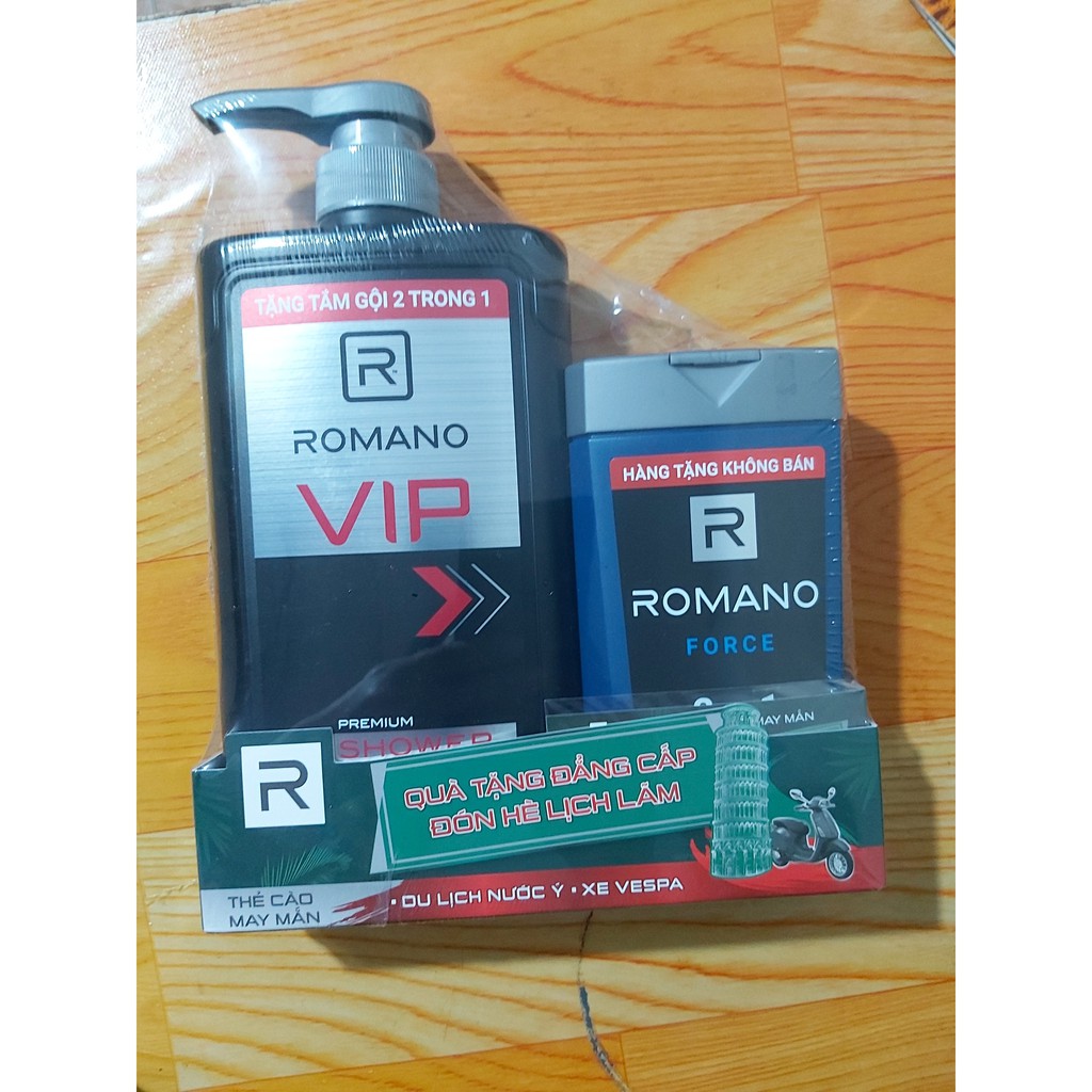 Romano - dầu gội vip 650g tặng chai 150g