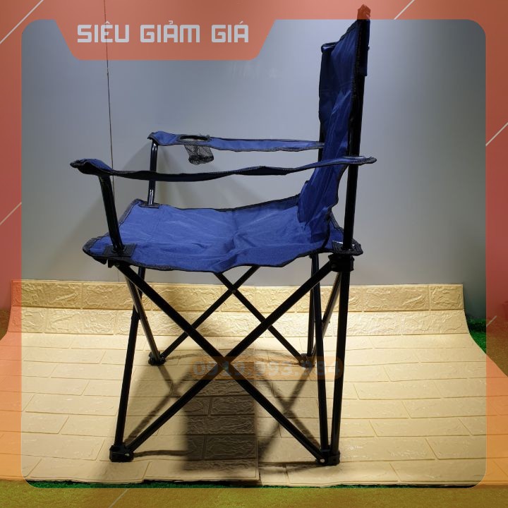 Ghế gấp du lịch, dã ngoại câu cá màu đen 250