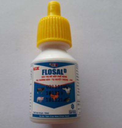 Flosal D 10ml. Hô hấp, tiêu hóa gà đá, vẹt,.