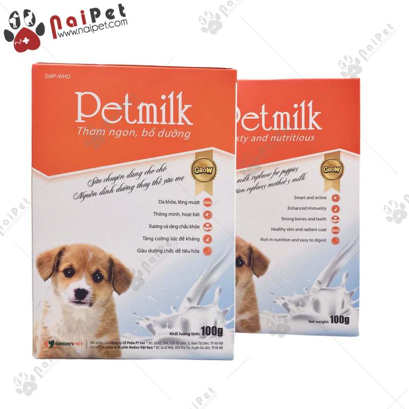 Sữa Bột Dinh Dưỡng Cho Chó Pet Milk Green Pet 100g