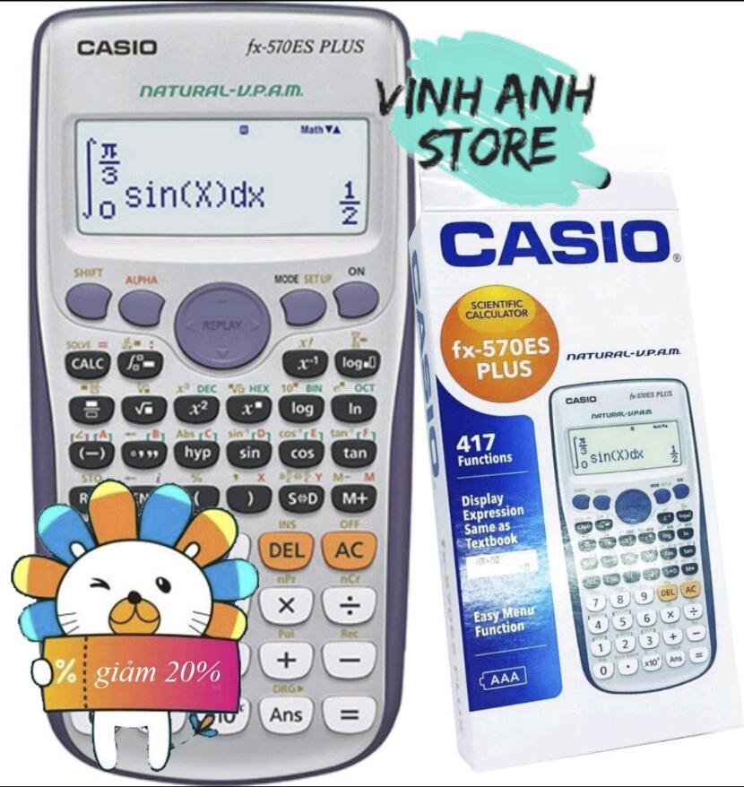 [HCM]Máy tính Casio Fx 570ES Plus Nhập Khẩu Không Tem