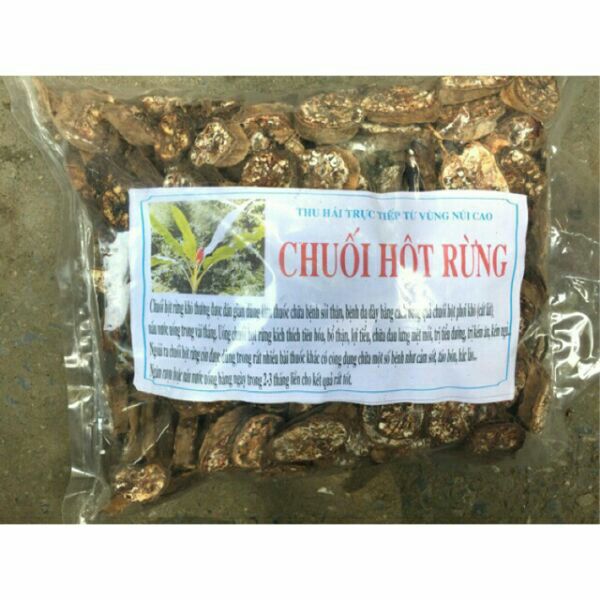 2kg chuối hột rừng thái lát
