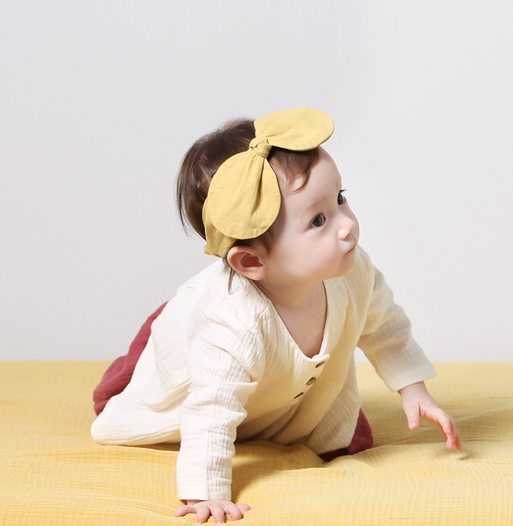 Băng đô/turban nơ đứng cho bé gái