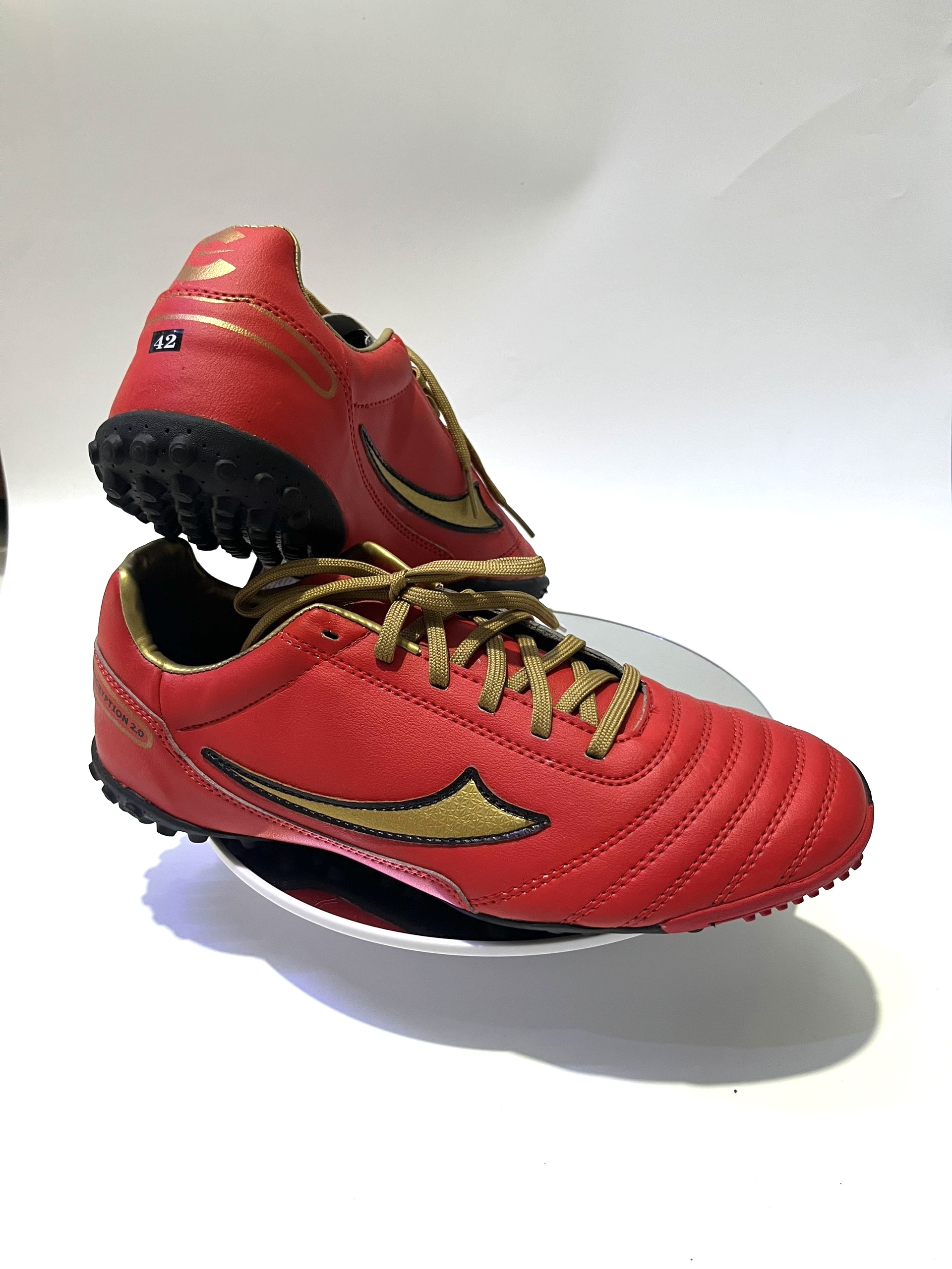 Giày bóng đá Prospeed đỏ phối vàng chống trượt