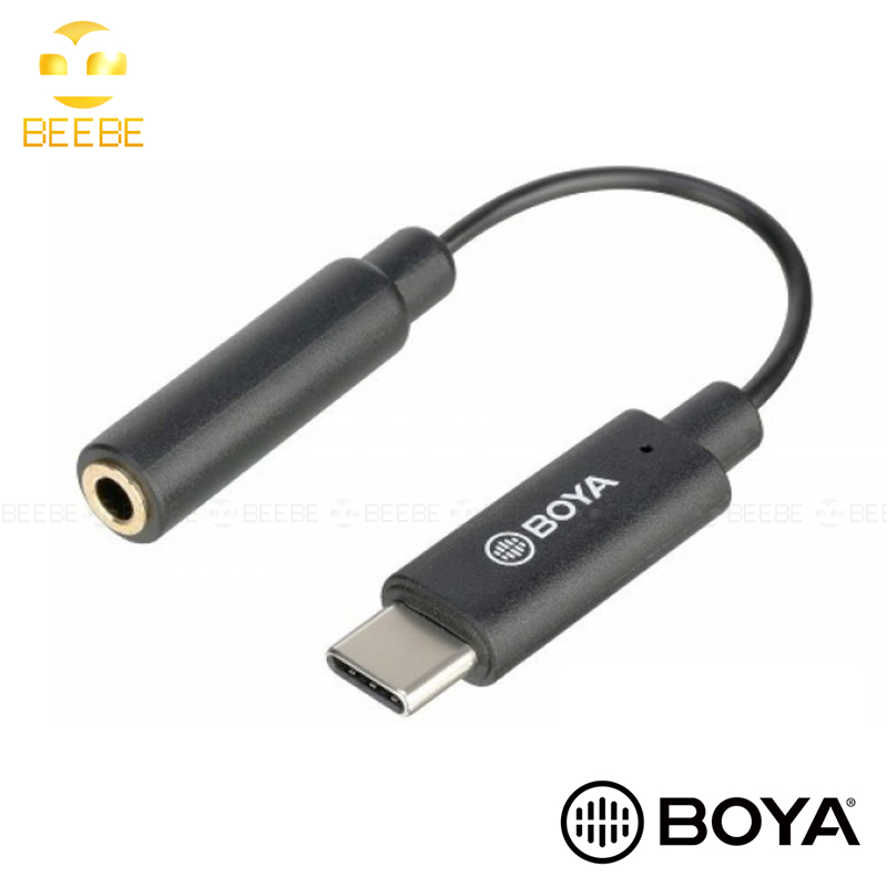 BOYA by-K4 3.5mm Female TRRS to Male Type-C Adapter Cable (6m) for Samsung Android Smartphone