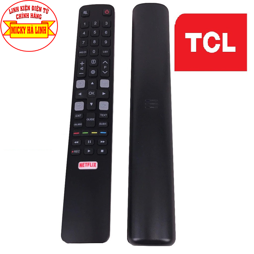 Điều khiển tivi TCL NETFLIX dùng cho các dòng tivi TCL smart LCD, LED (Tặng Pin)