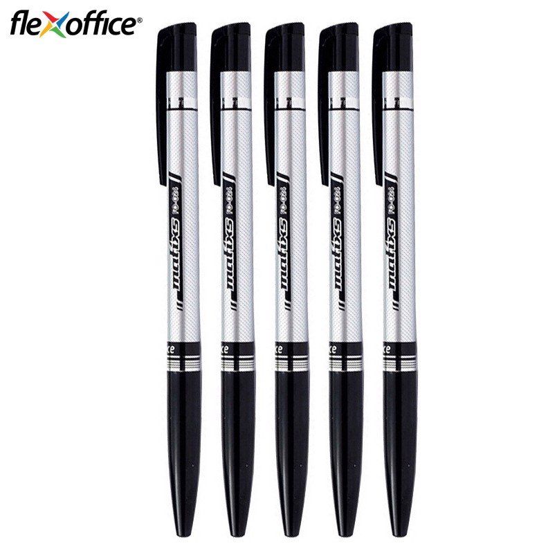Combo 5 cây bút bi Flexoffice FO-024 ngòi 0.7mm