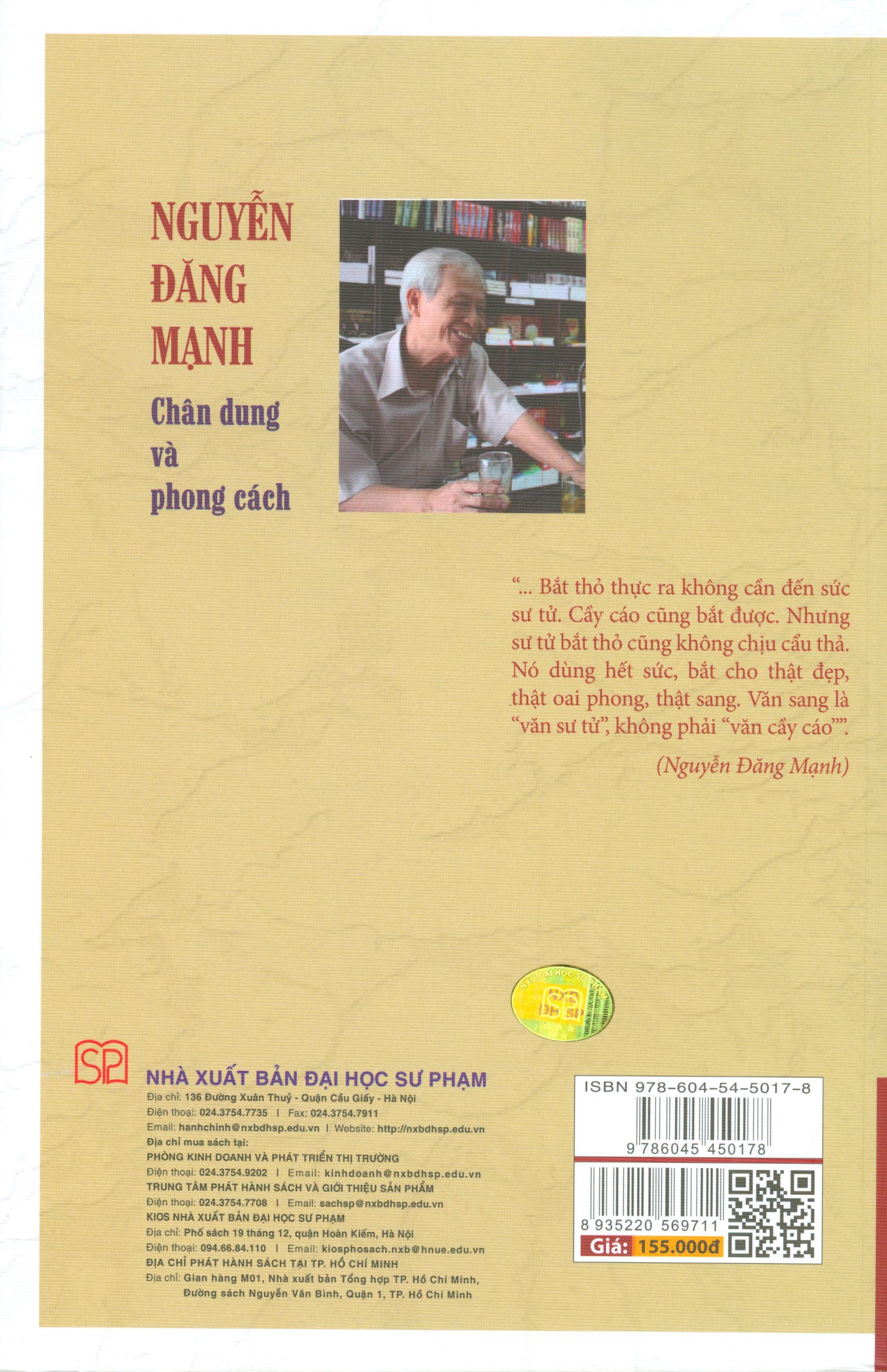 Nguyễn Đăng Mạnh chân dung và phong cách