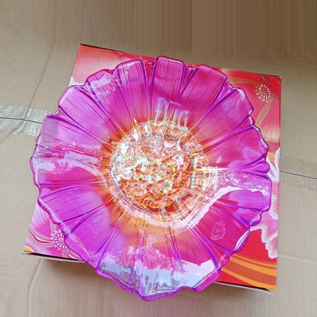 Dĩa thủy tinh đẹp - đĩa thủy tinh đẹp