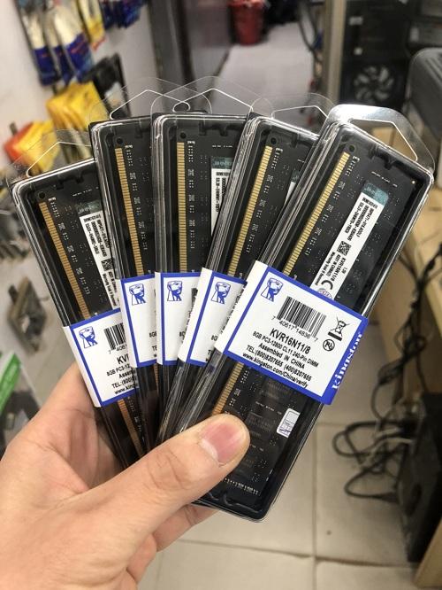 Ram Kingston 8GB DDR3 bus 1600 mới  bh 12 tháng