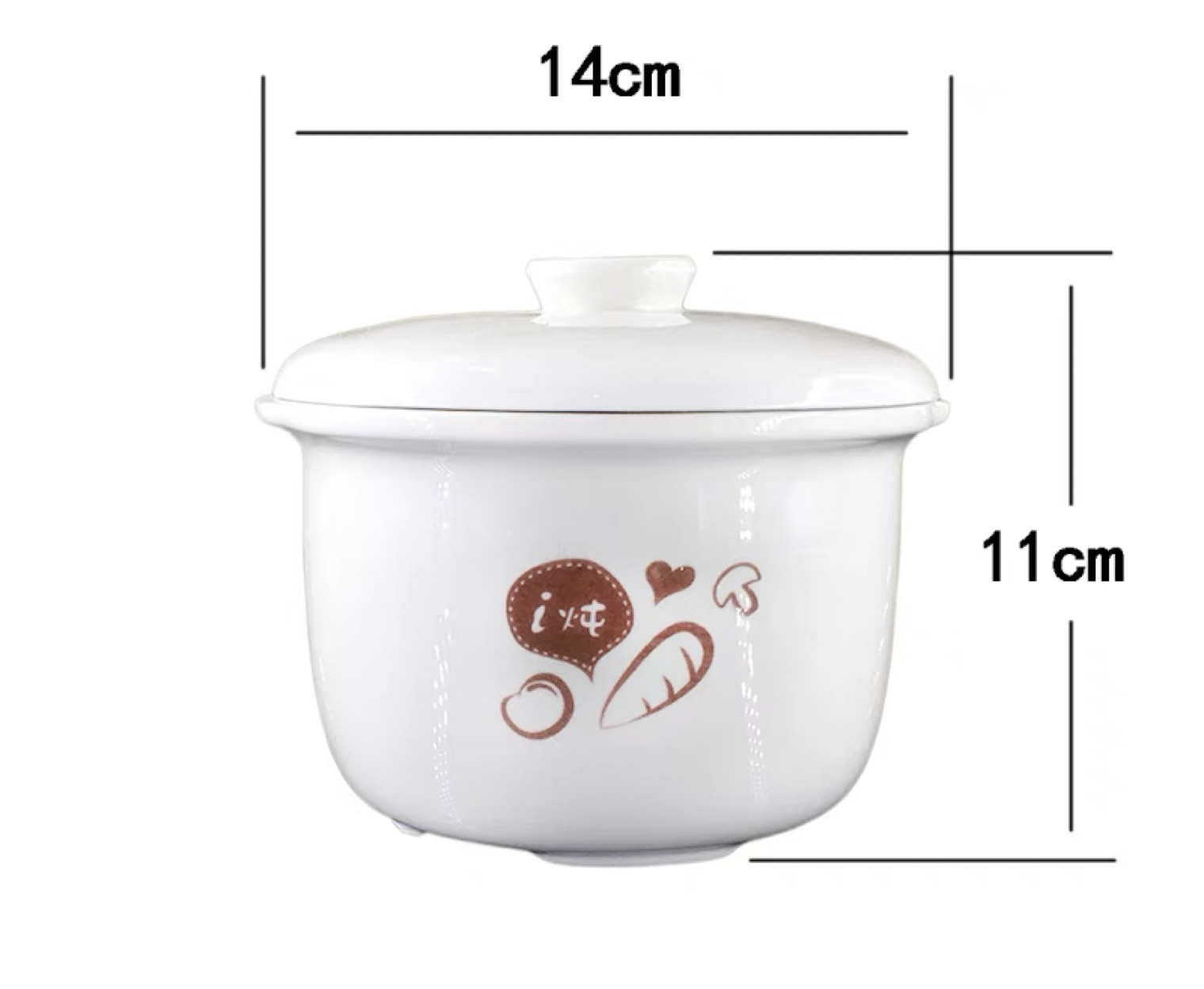 (CÓ SẴN) COMBO THỐ + NẮP THỐ NỒI HẦM CHẬM BEAR 0,8L