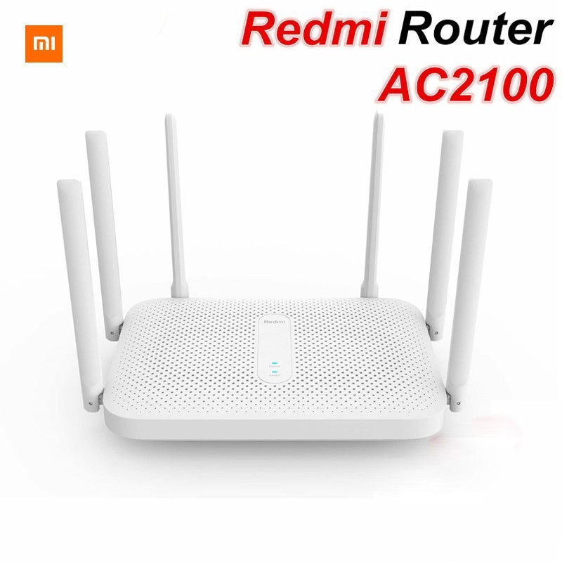✅ Bộ phát Wifi Router Xiaomi Redmi AC2100 2.4GHz 5GHz 2033Mbps 6 Anten Dual-Core CPU lõi kép 128MB tốc độ cao