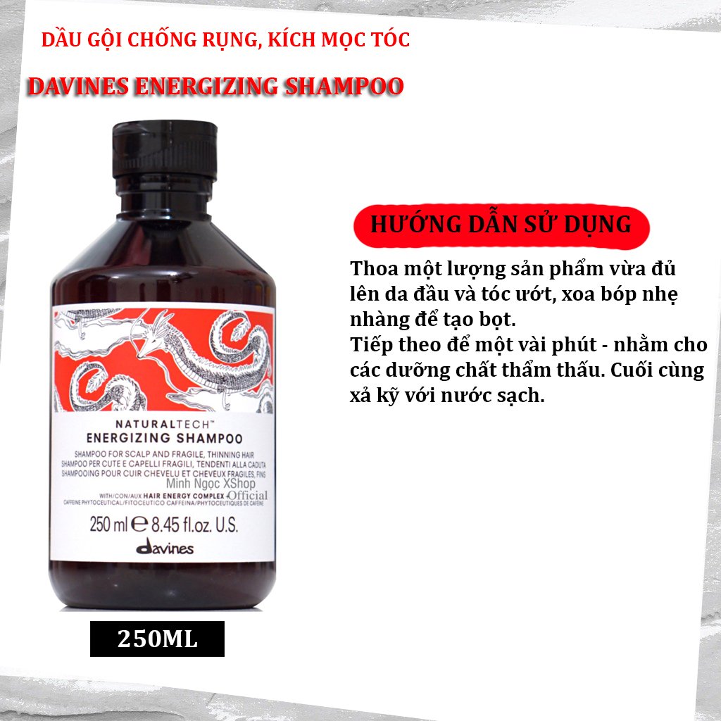 Dầu gội chống rụng tóc Davines Naturaltech Energizing 250ML