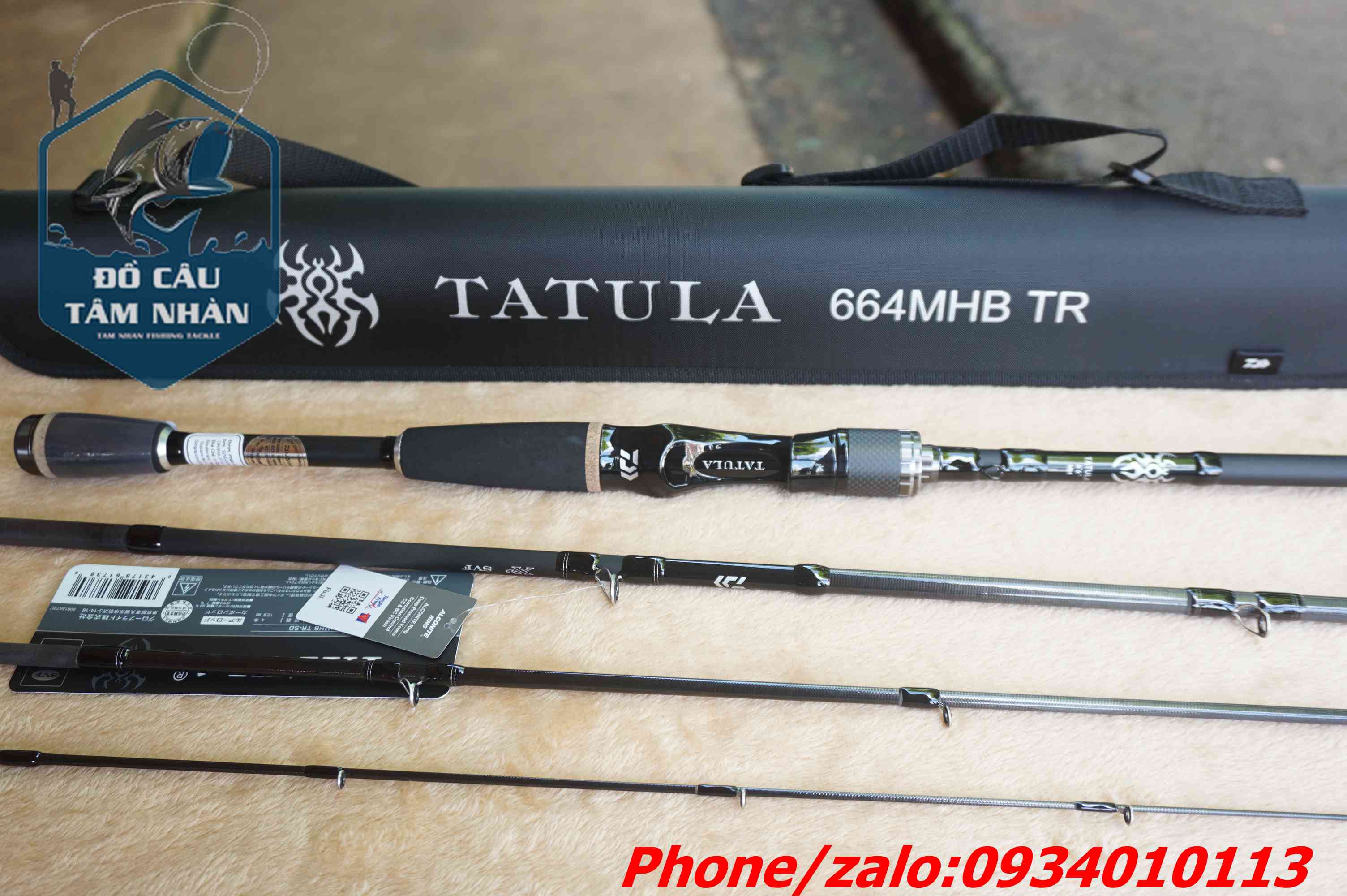 [Chính hãng] [Ảnh thật] Cần câu máy 4 khúc Daiwa TATULA
