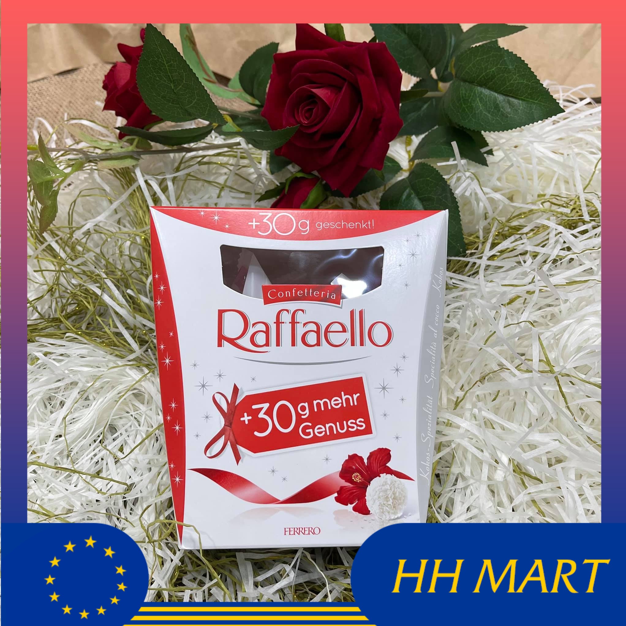 [Hộp 230gr + 30gr ] Ferrero Confetteria Raffaello Socola phủ dừa Đức