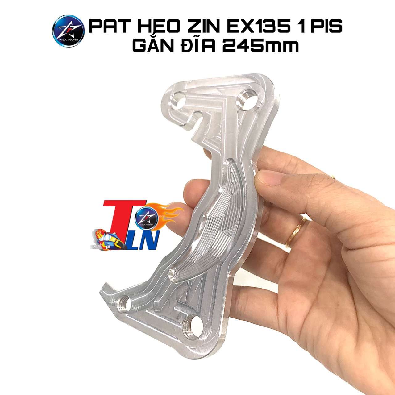 Pat heo zin ex135 1pis gắn đĩa 245mm