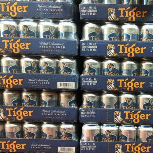 6 lon bia Tiger 330ml