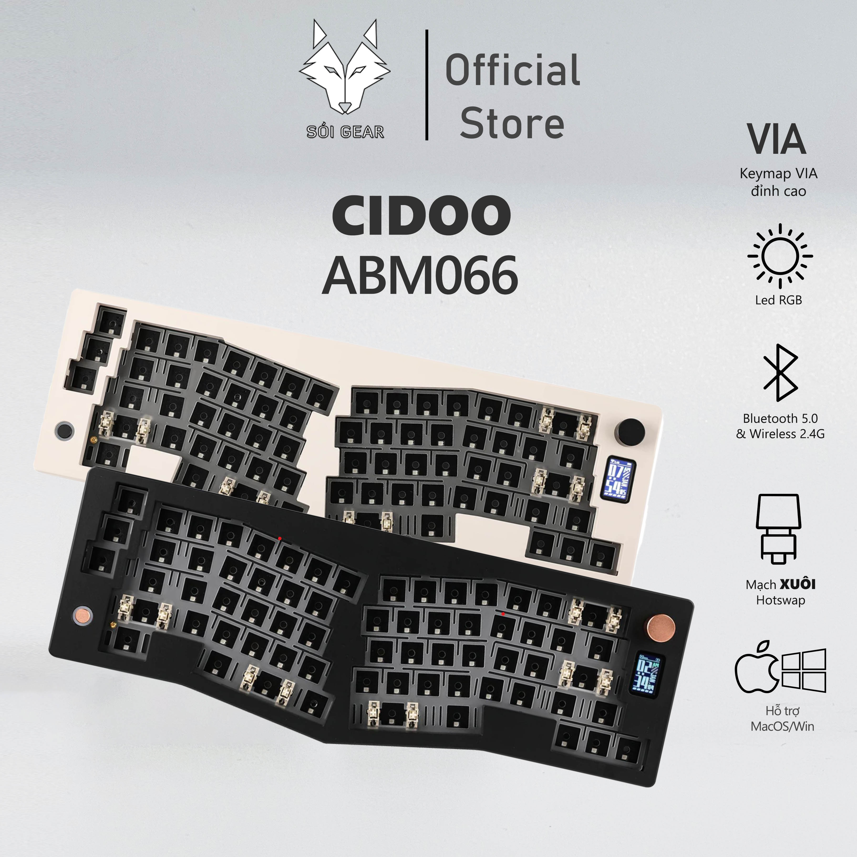 Bộ KIT bàn phím cơ CIDOO ABM066