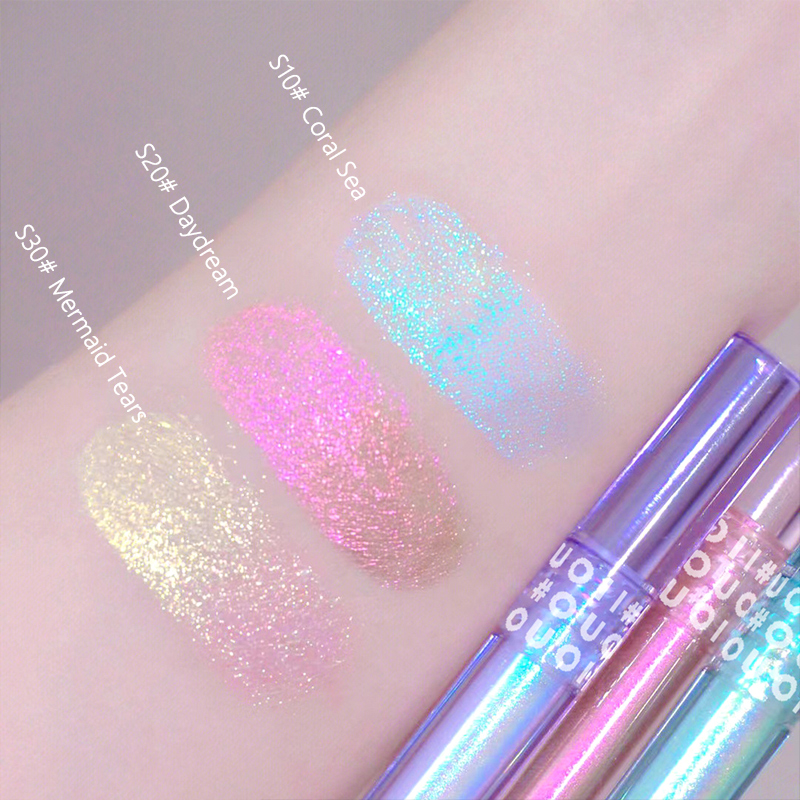 Chất lỏng Eyeshadow Shining Sequin Pearlescent Lying Silkworm Chất lỏng Eyeshadow Mỹ phẩm YVETTERY