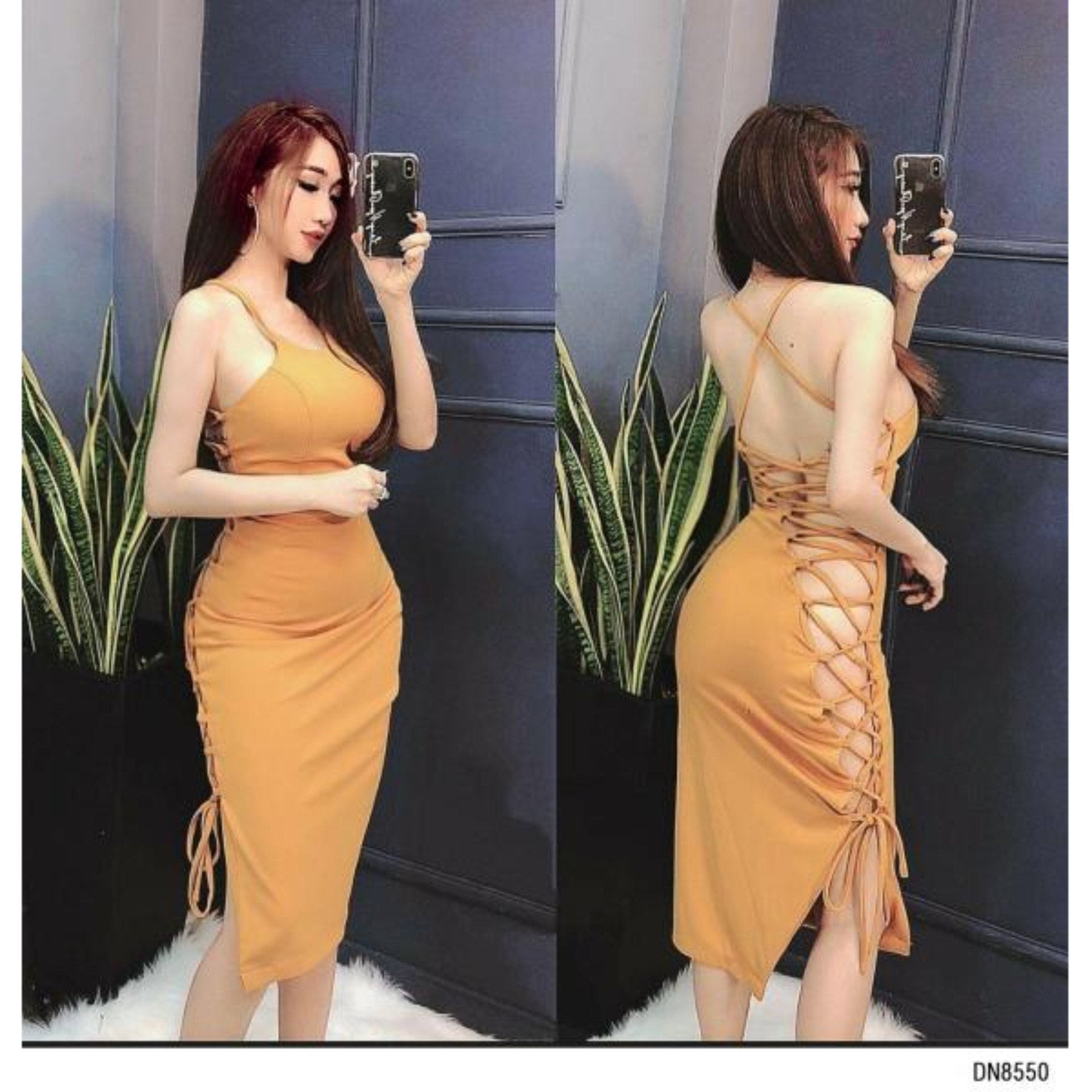Đầm body đan dây sexy