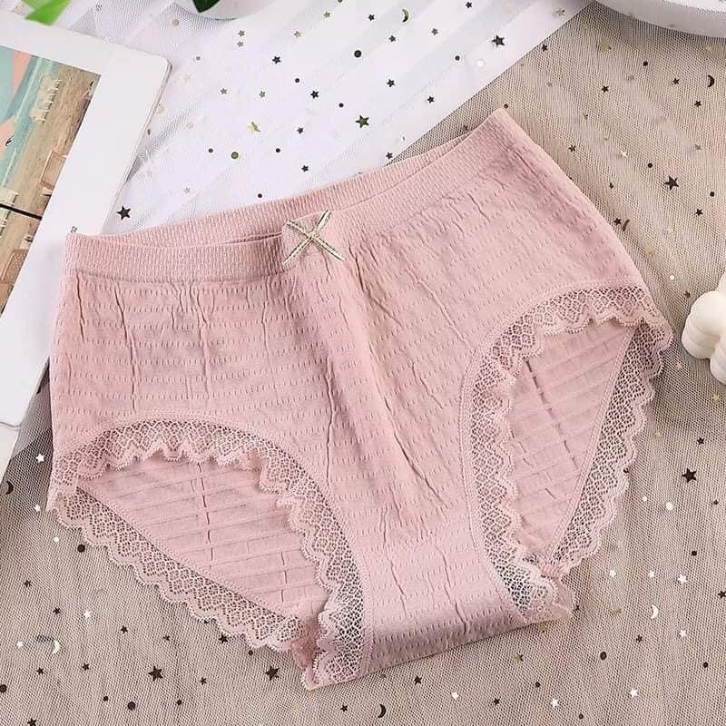 Quần Lót Nữ Cotton Nhăn Kháng Khuẩn Co Dãn 4 Chiều