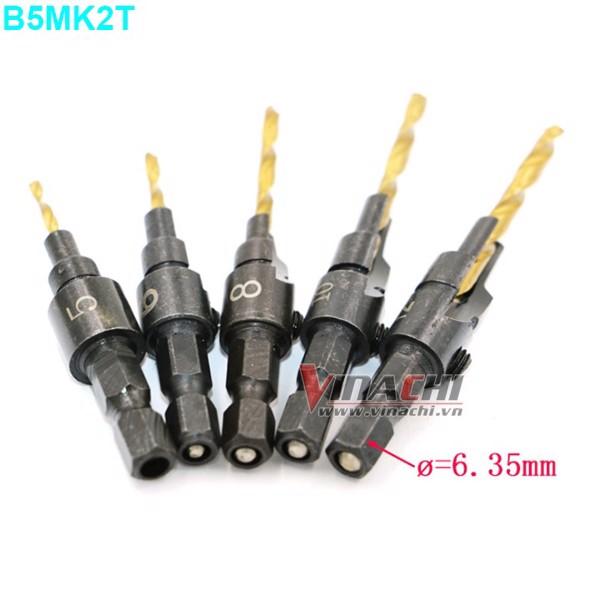 Bộ 5 mũi khoan 2 tầng